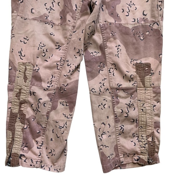 RE/DONE Brown/Tan NWT camouflage up-cycled cargo trousers Factory Distressed - Picture 14 of 16